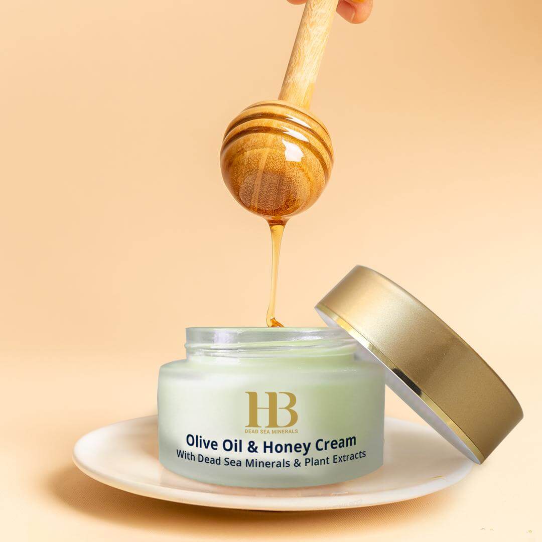 קרם לחות עם שמן זית ודבש - שיקום עור הפנים | קרם פנים