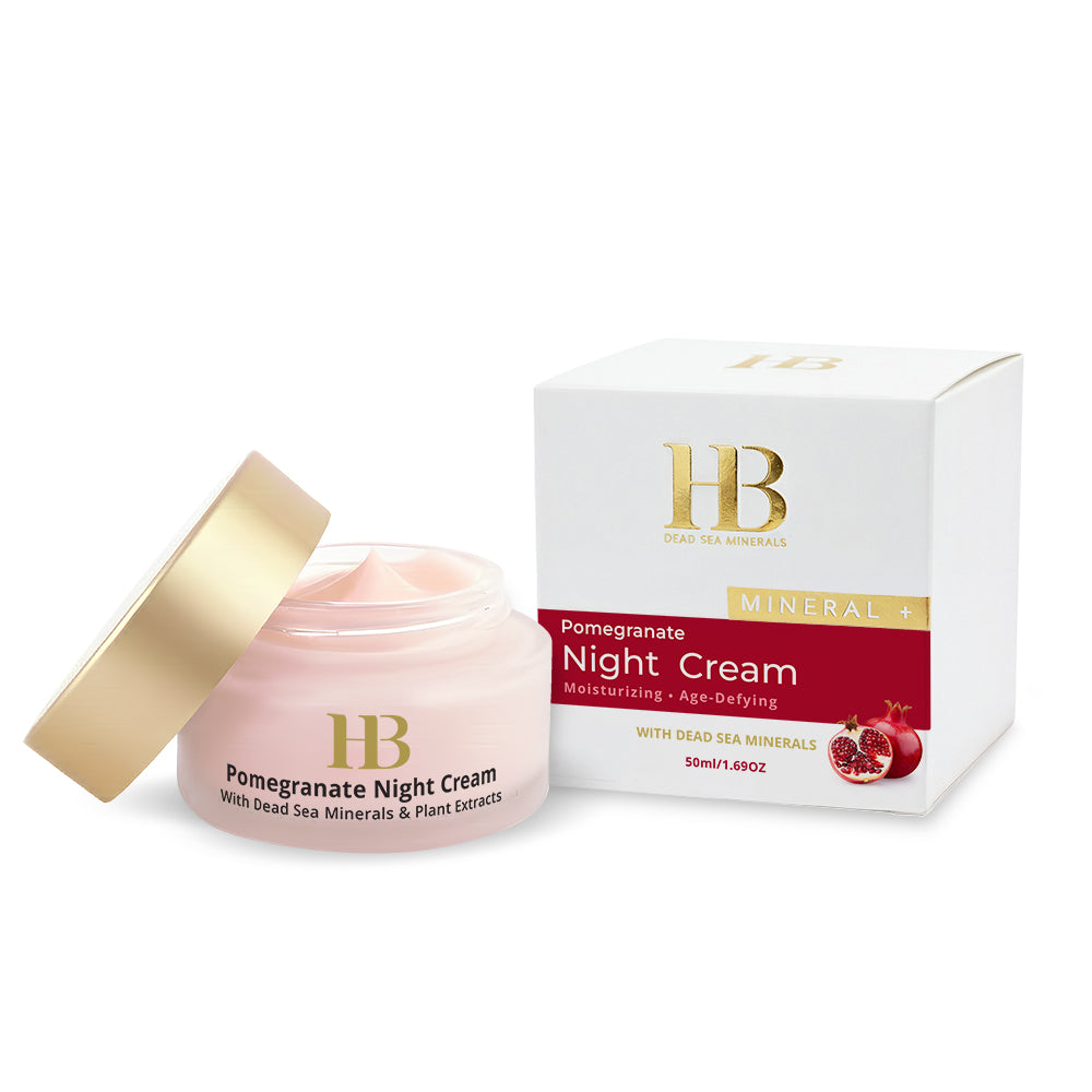 Pomegranate night cream for firming skin