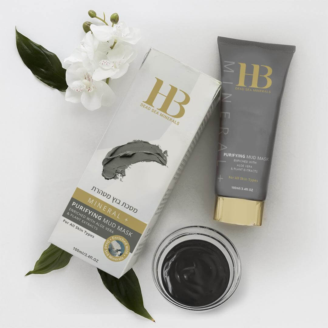 מסכת בוץ מטהרת מועשרת במינרלים ואלוורה | מסכת פנים