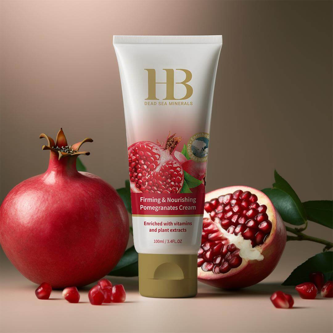 קרם רימונים למיצוק והזנת העור 100ml | קרם גוף