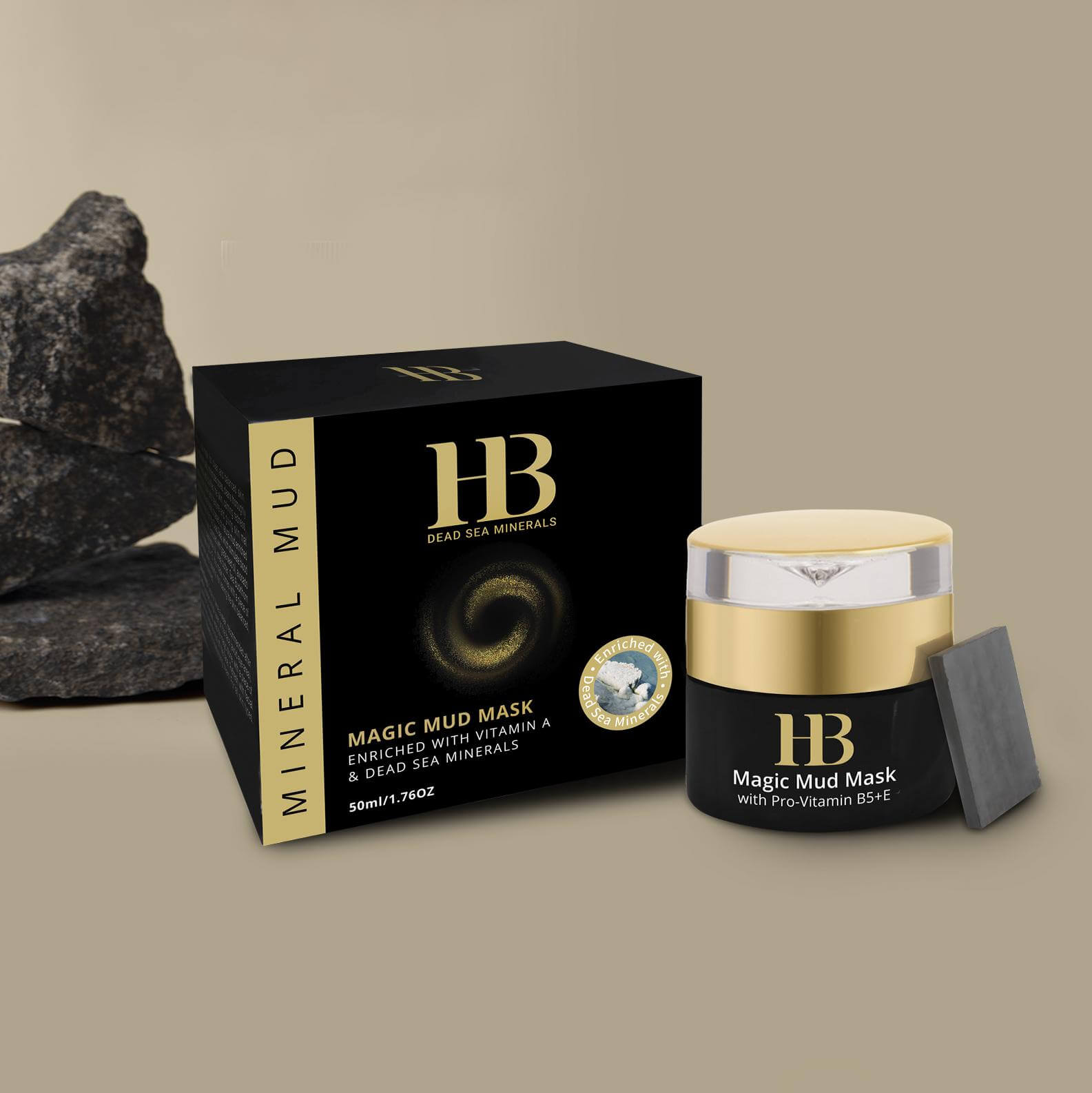 מסכת קסם מינרלית לפנים בתוספת בוץ | מסכת פנים