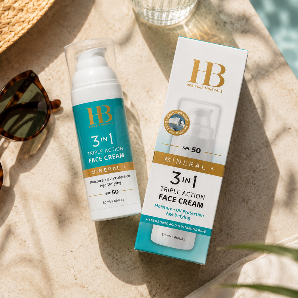 קרם פנים SPF-50 לפעולה משולשת