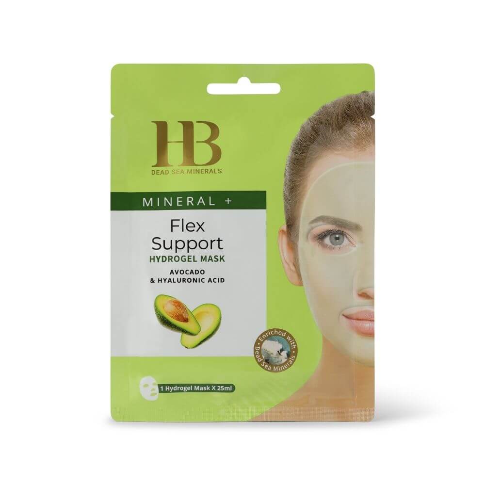 מסכת הידרוג'ל לתחושת גמישות בעור - אבוקדו וחומצה היאלורונית | מסכת פנים