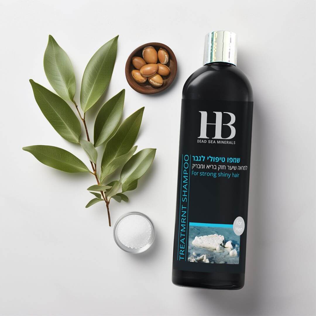 שמפו טיפולי לגבר לחיזוק ובניה של השיער | שמפו