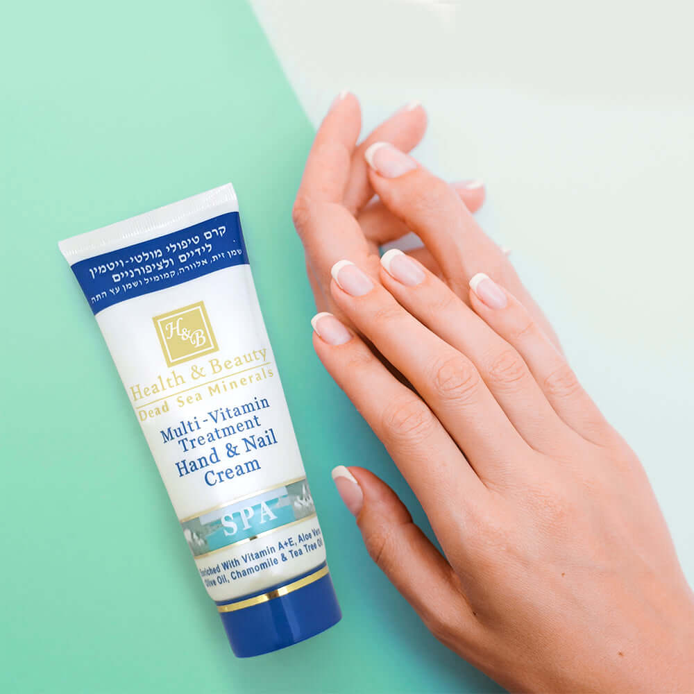 קרם טיפולי מולטי-ויטמין לידיים ולציפורניים 100ml | קרם ידיים