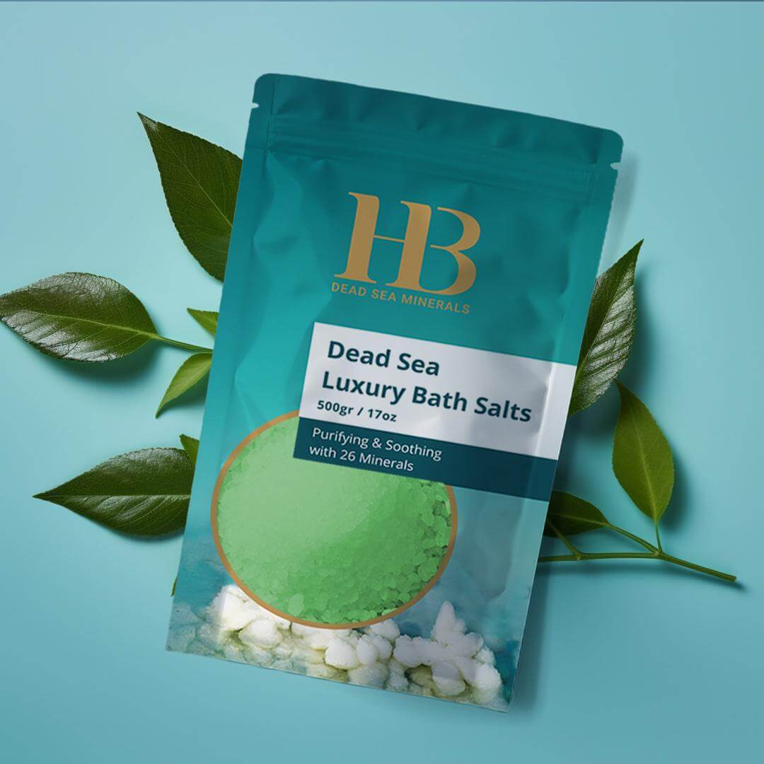 מלח אמבט לגוף ולרגליים מים המלח ירוק- תפוח | מלח אמבט