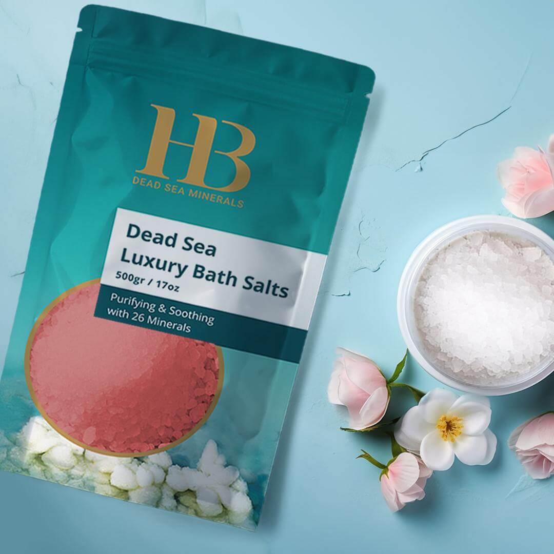 מלח אמבט מים המלח ורוד - ורדים | מלח אמבט