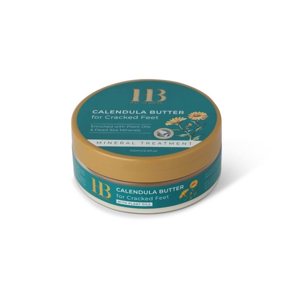 חמאת קלנדולה לרגליים סדוקות | קרם רגליים
