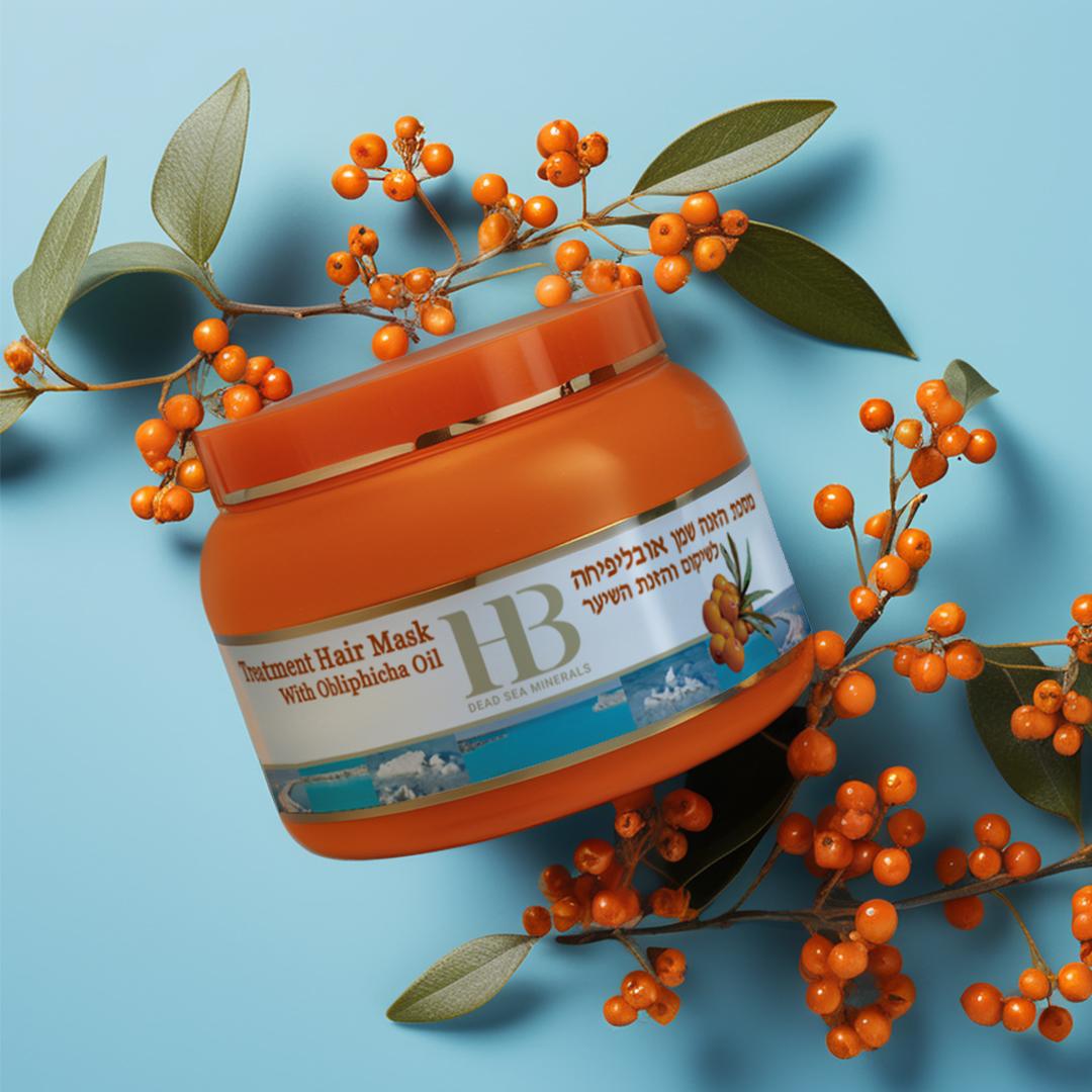 מסכת הזנה שמן אובליפיחה לשיקום והגנת השיער | מסכה לשיער