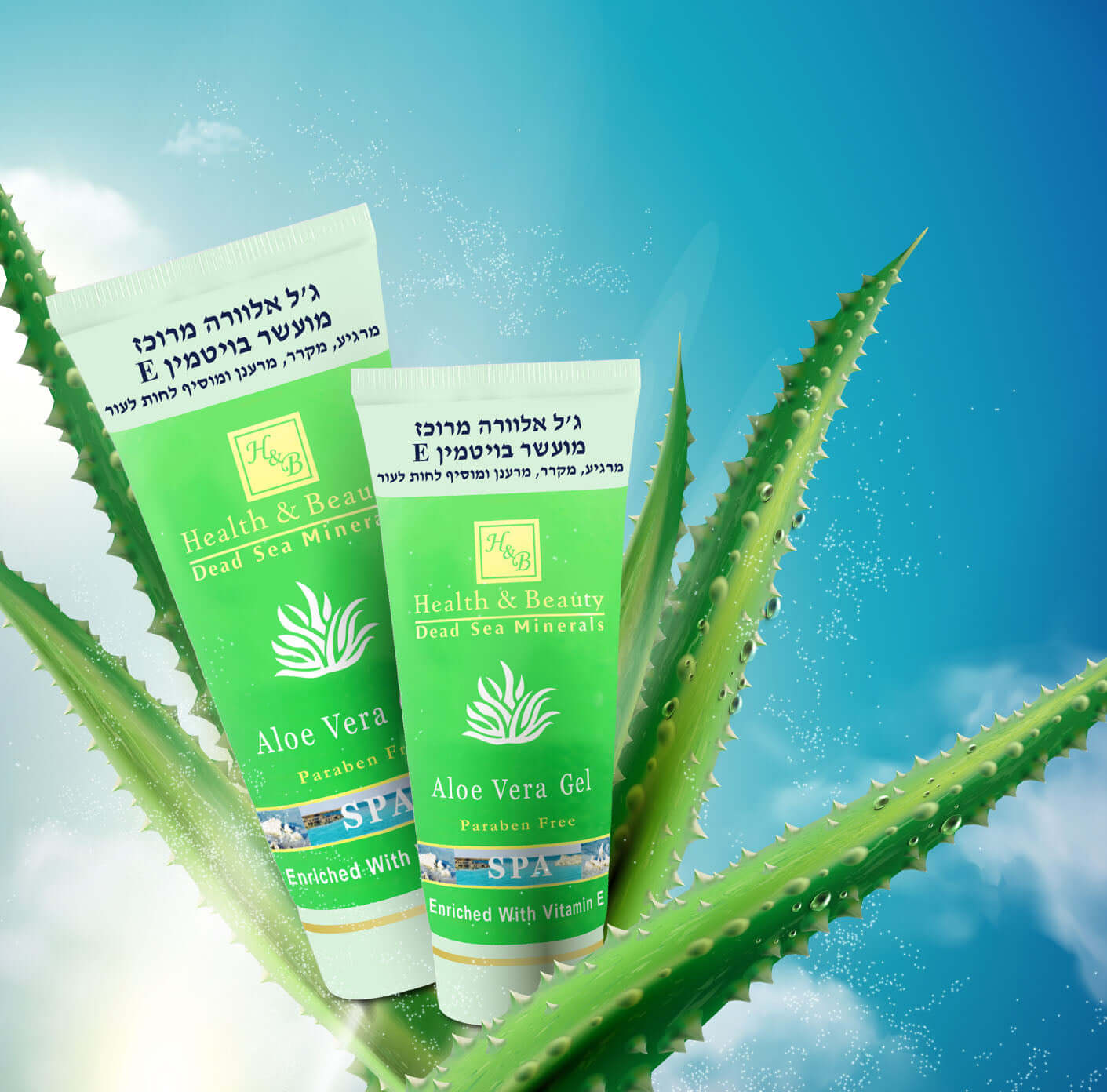 ג'ל אלוורה מרוכז למניעת קילוף העור לאחר חשיפת יתר לשמש | ג'ל הרגעה