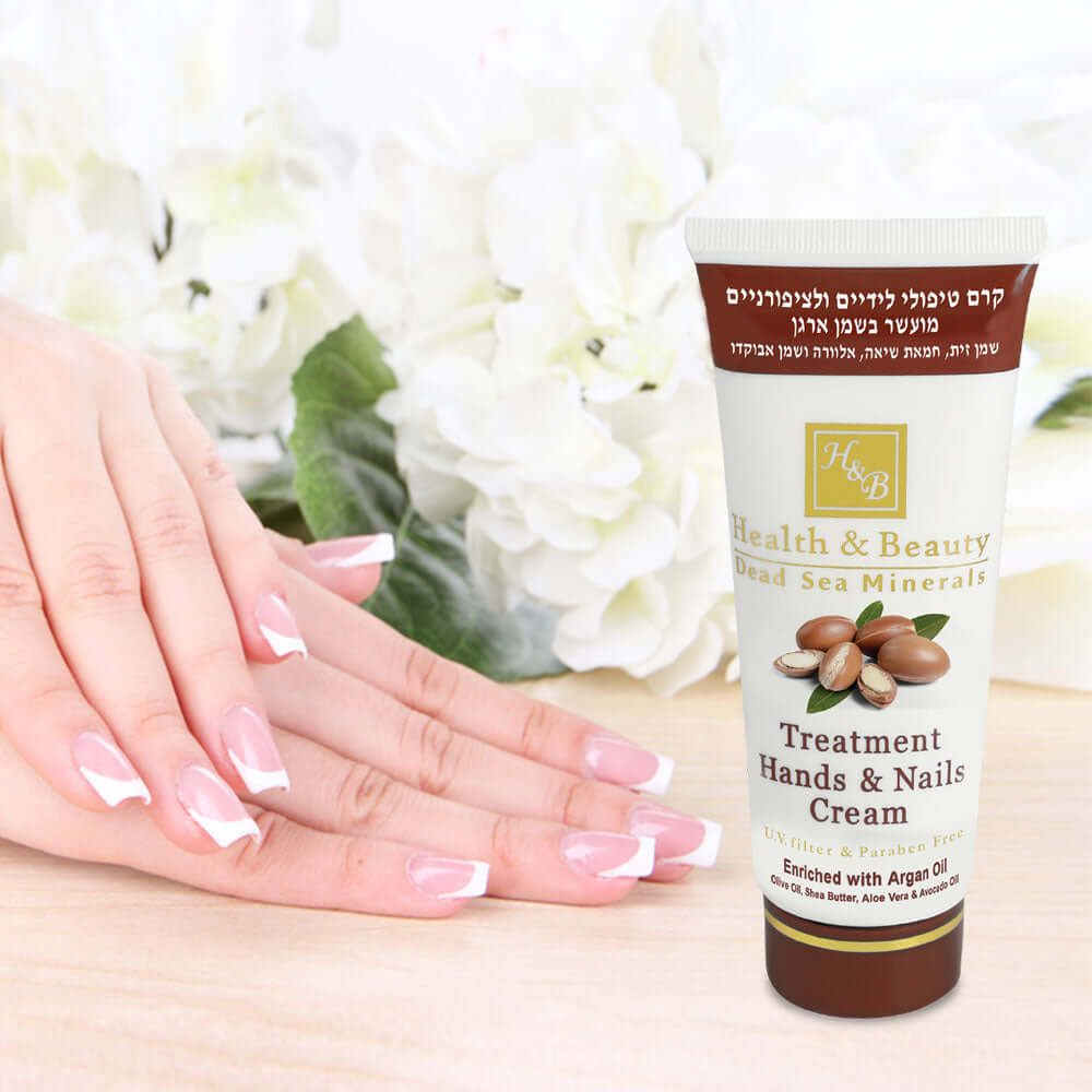 קרם טיפולי לידיים ולציפורניים מועשר בשמן ארגן 100ml | קרם ידיים